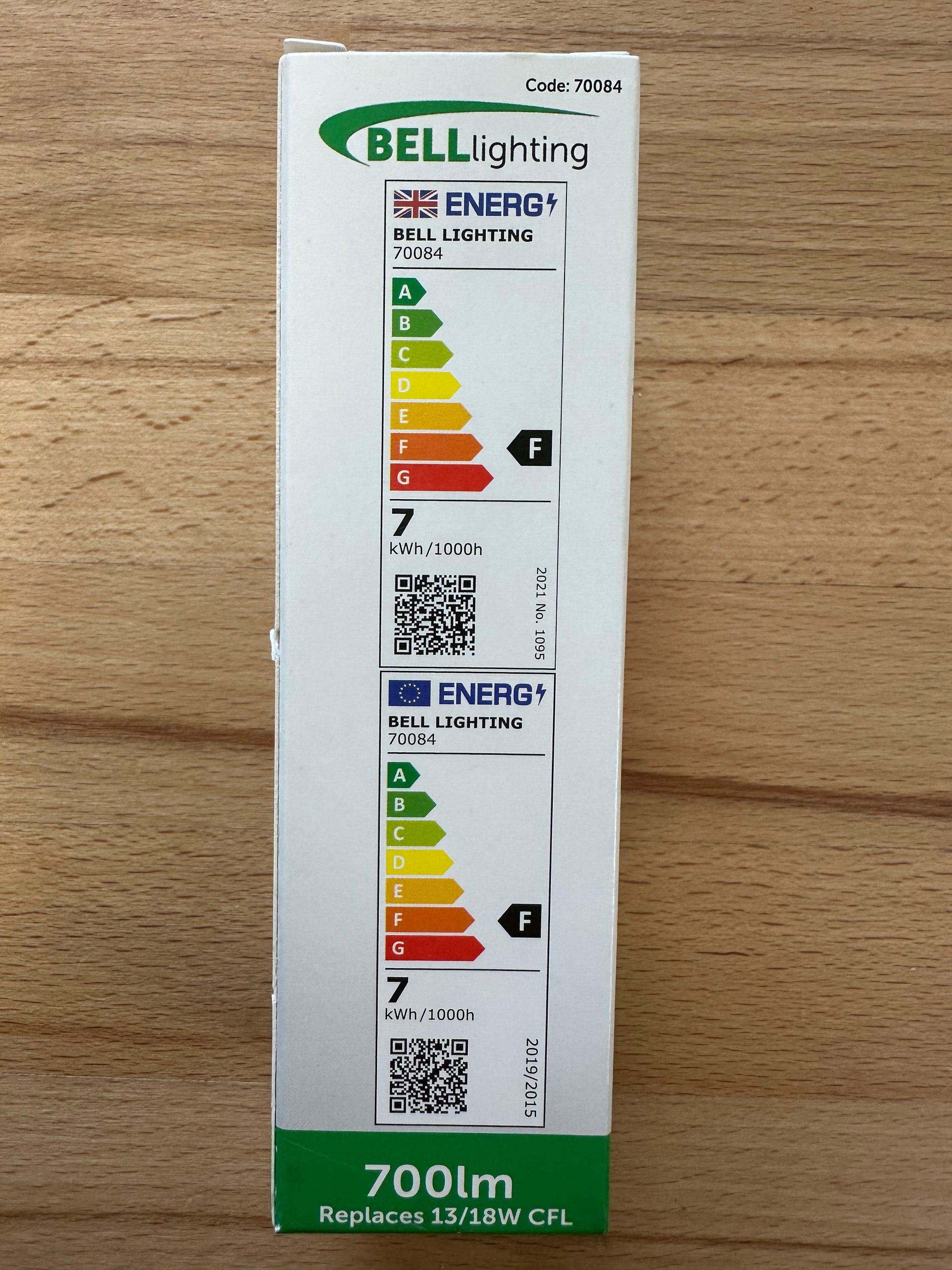 Bell LED 7W Thermoplastic BLD 2/4 Pin Bypass - 4000K - 70084 - LED Spares