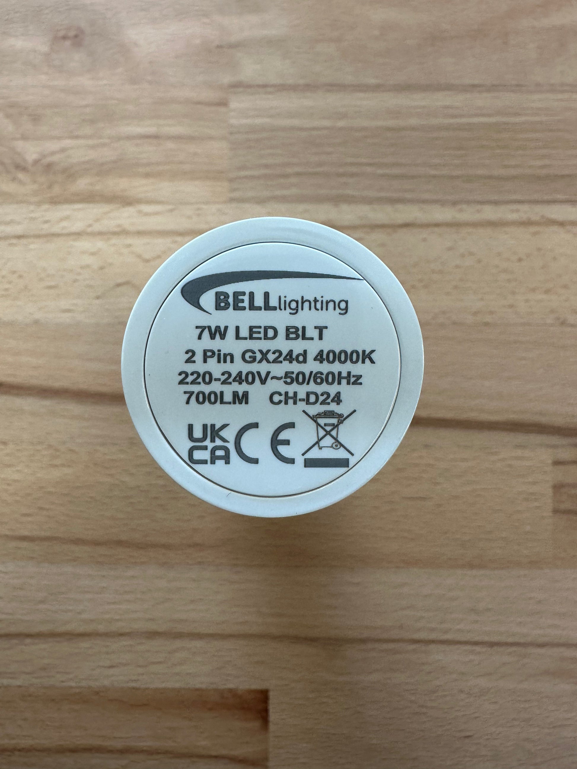 Bell LED 7W Thermoplastic BLD 2/4 Pin Bypass - 4000K - 70084 - LED Spares