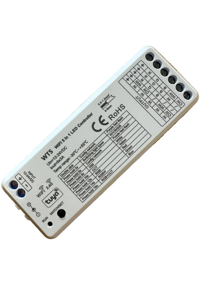 Skydance WT5 Smart Wireless 5 in 1 WiFi LED Controller, APP/Voice Control - LED Retro