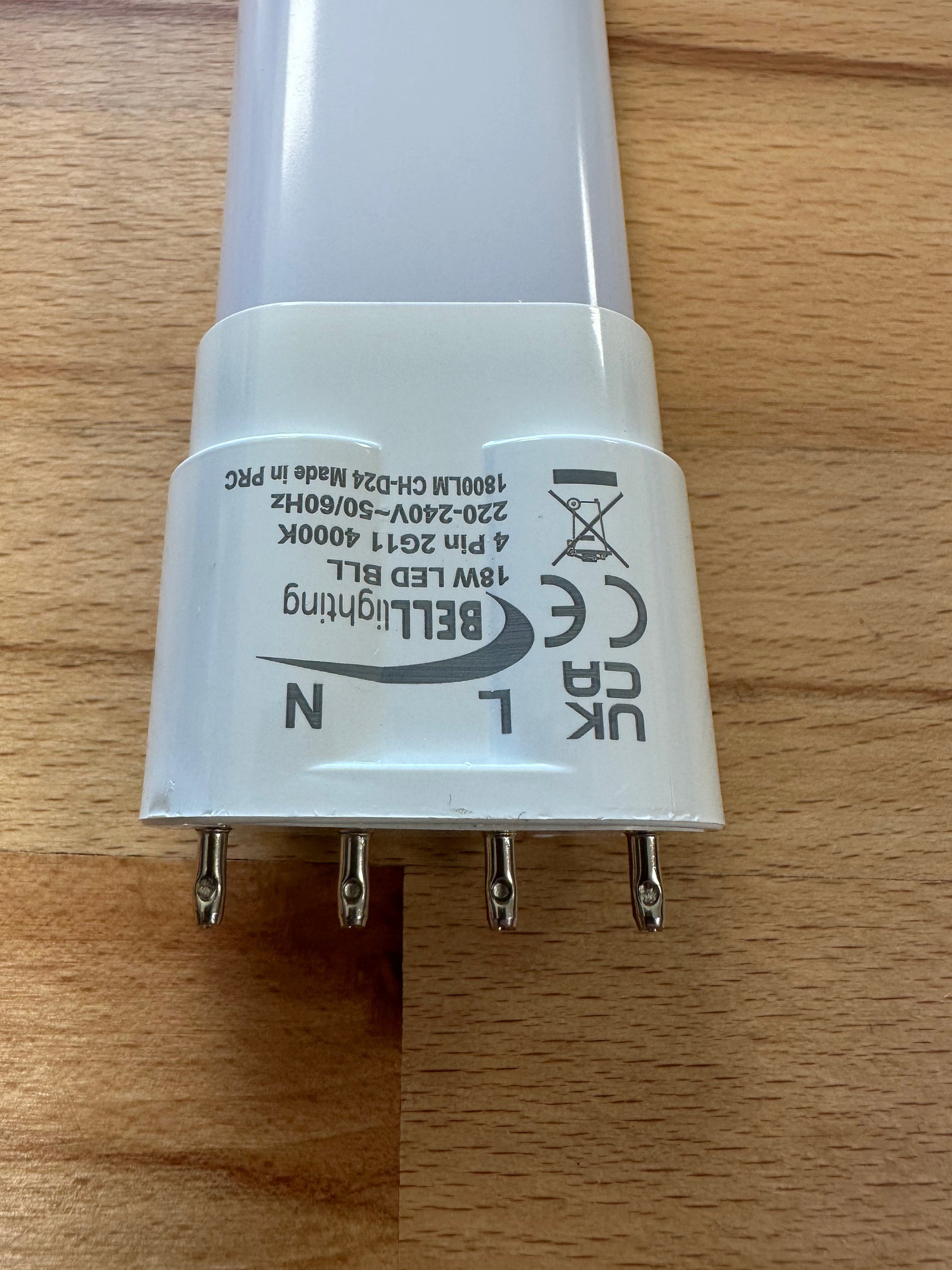 Bell LED 18W Thermoplastic BLL 4 Pin Bypass - 2G11 - 4000K - 70087 - LED Spares