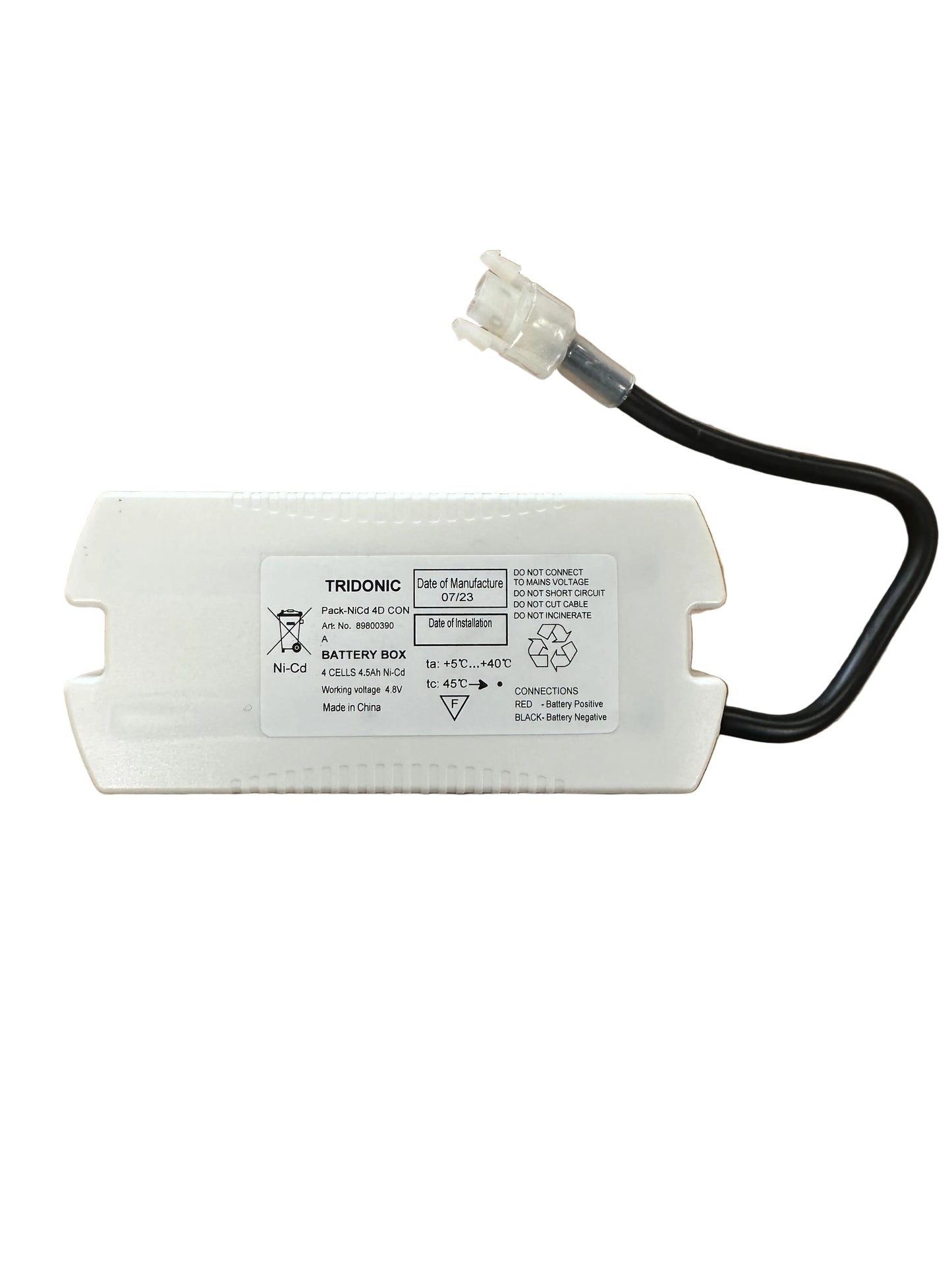 Tridonic 89800390 Pack-NiCd 4D CON - LED Retro