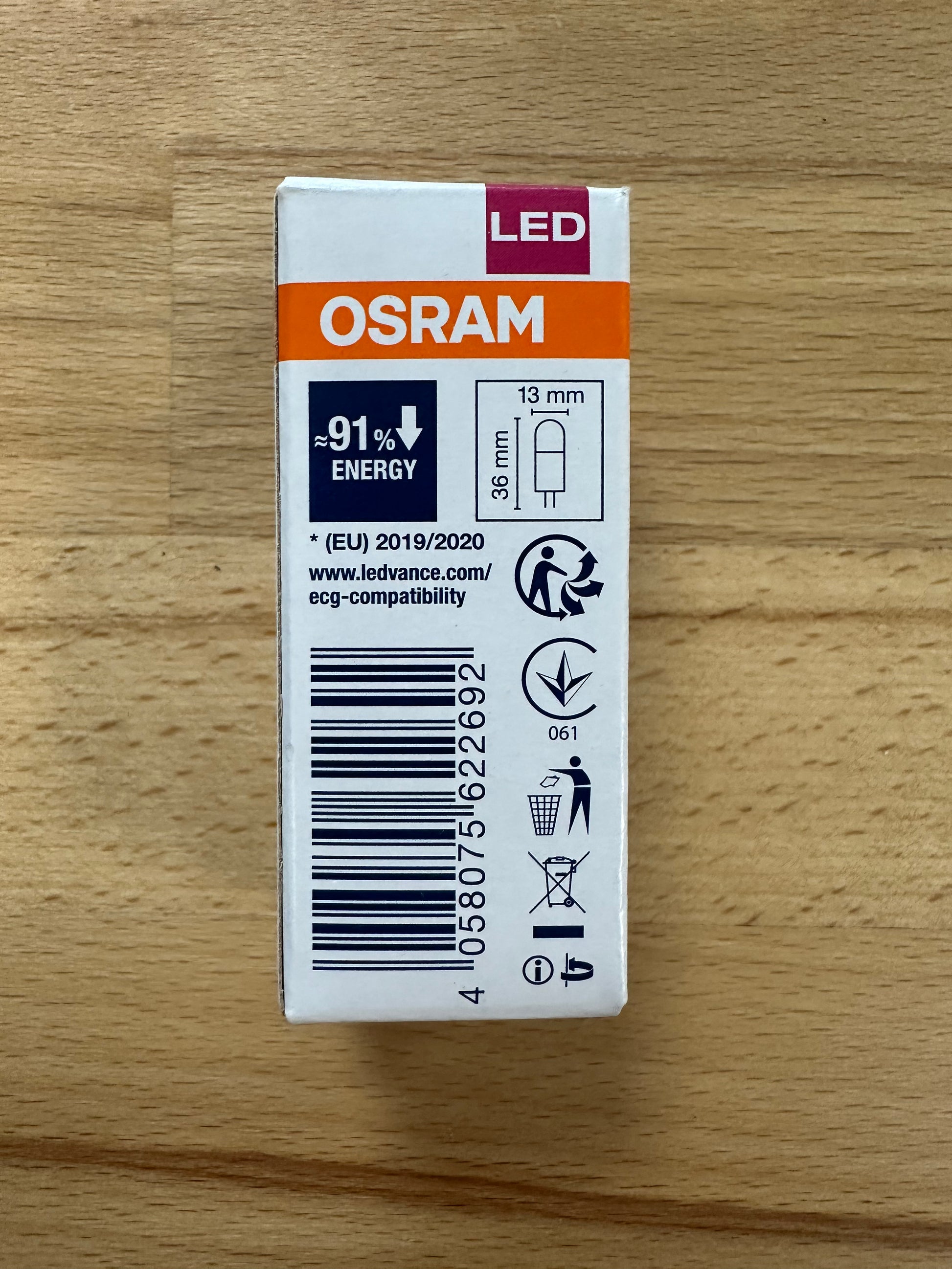 Osram PARATHOM® LED PIN G4 Cap - 12V - 1.8W - 2700K 200lm - Low-voltage LED lamp - LED Retro