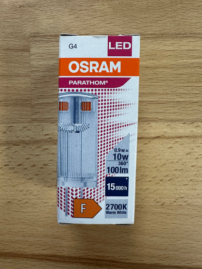 Osram PARATHOM® LED PIN G4 Cap - 12V - 0.9W - 2700K 100lm - Low-voltage LED lamp - LED Retro