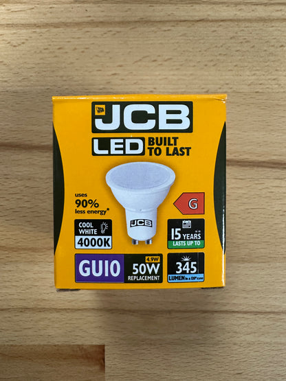 S12499 JCB 5W LED GU10 370LM Cool White - Pack of 1 - LED Retro