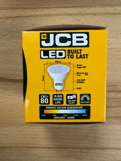 S10964 JCB 5W LED GU10 370LM Daylight - Pack of 1 - LED Retro