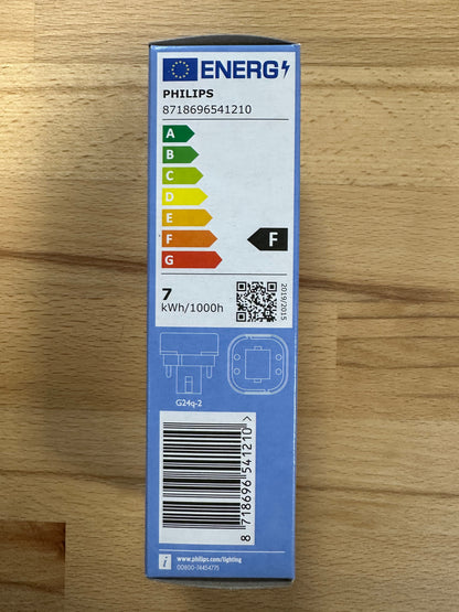 Philips CorePro LED PLC 6.5W (18W) 4 Pin Cool White G24q-2 54121000 - LED Spares