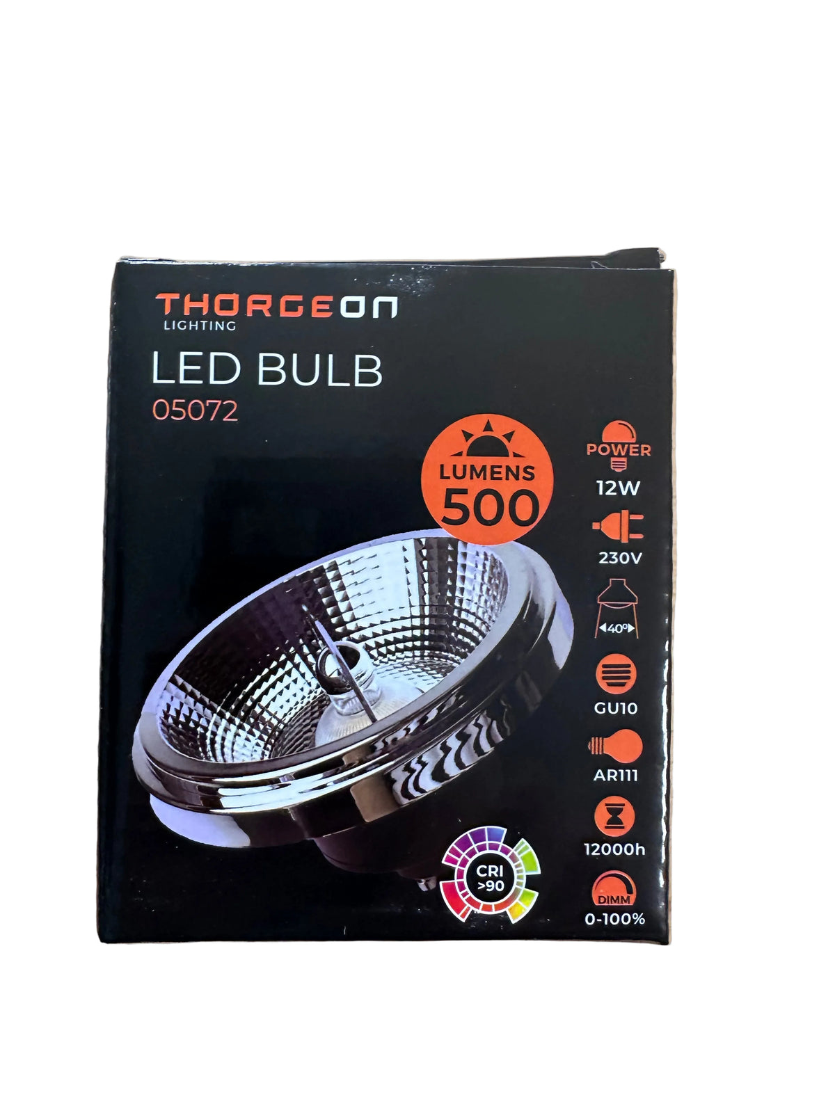 12W AR111 GU10 Dimmable 2700K 500Lm 40° LED Light Bulb - LED Retro