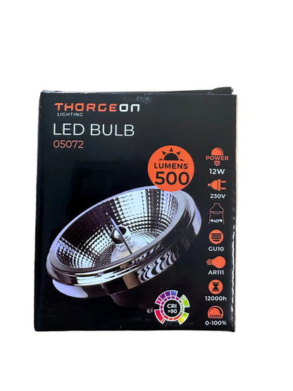 12W AR111 GU10 Dimmable 2700K 500Lm 40° LED Light Bulb - LED Retro
