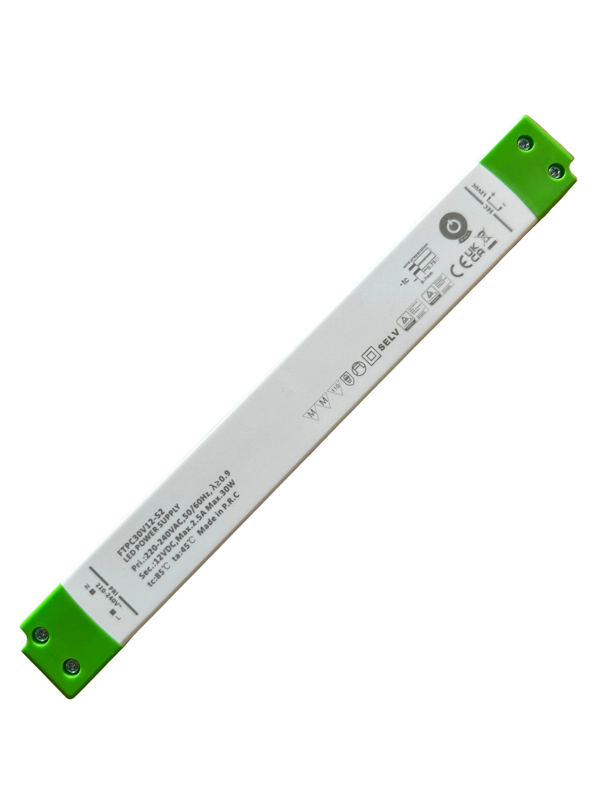 POS Power FTPC30V12-S2 30W 12V.2.5A Slimline LED Power Supply - LED Retro