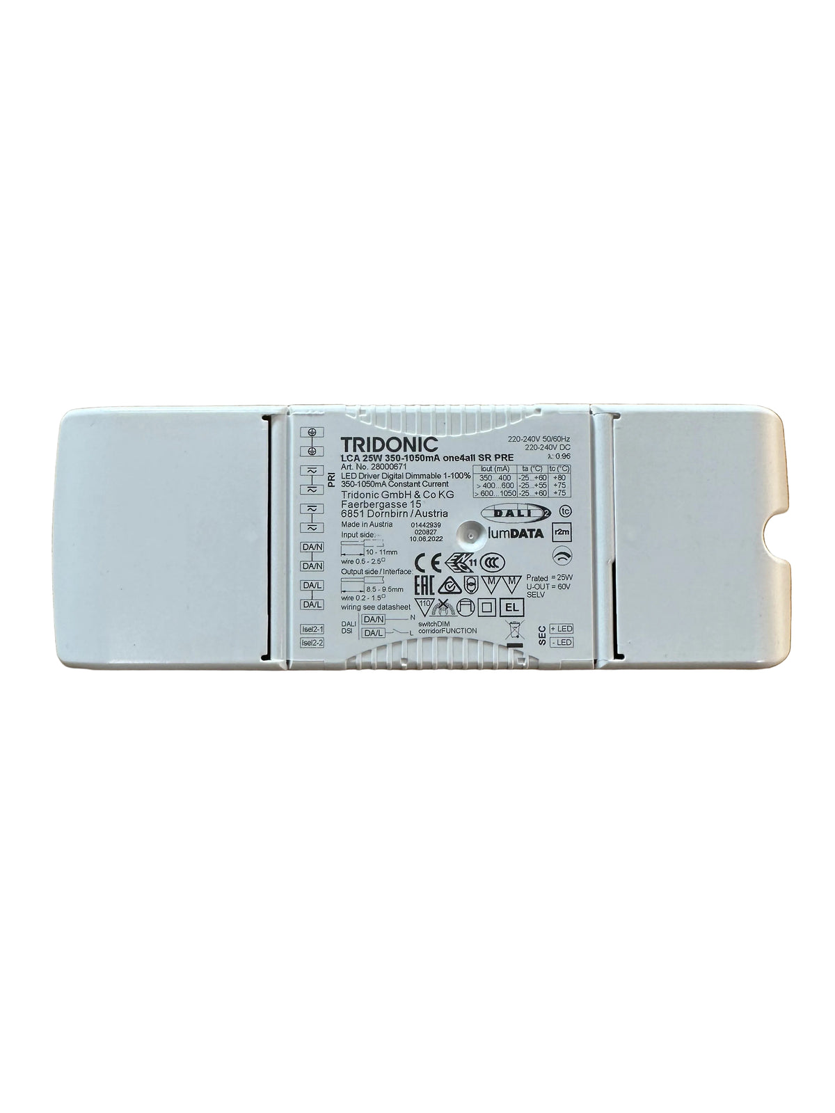 Tridonic 28000671 LCA 25W 350-1050mA one4all SR PRE - LED Retro