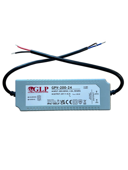 GLP GPV-200-24 199.2W 24V/8.3A CV IP67 LED Power Supply - LED Retro