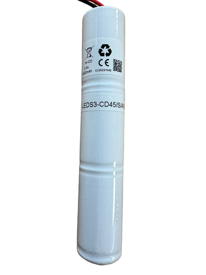 Liteplan 3-CD45/S/AS 3.6V 4.5Ah NiCd Battery in Stick Formation - LED Retro
