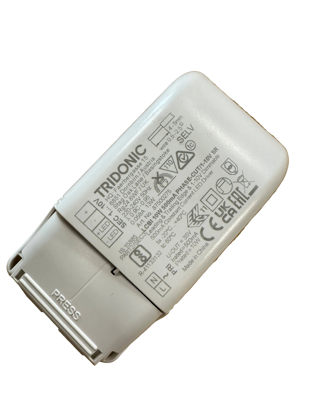 Tridonic  87500275 ﻿LCBI 10W 500mA PHASE-CUT/1-10V SR - LED Retro