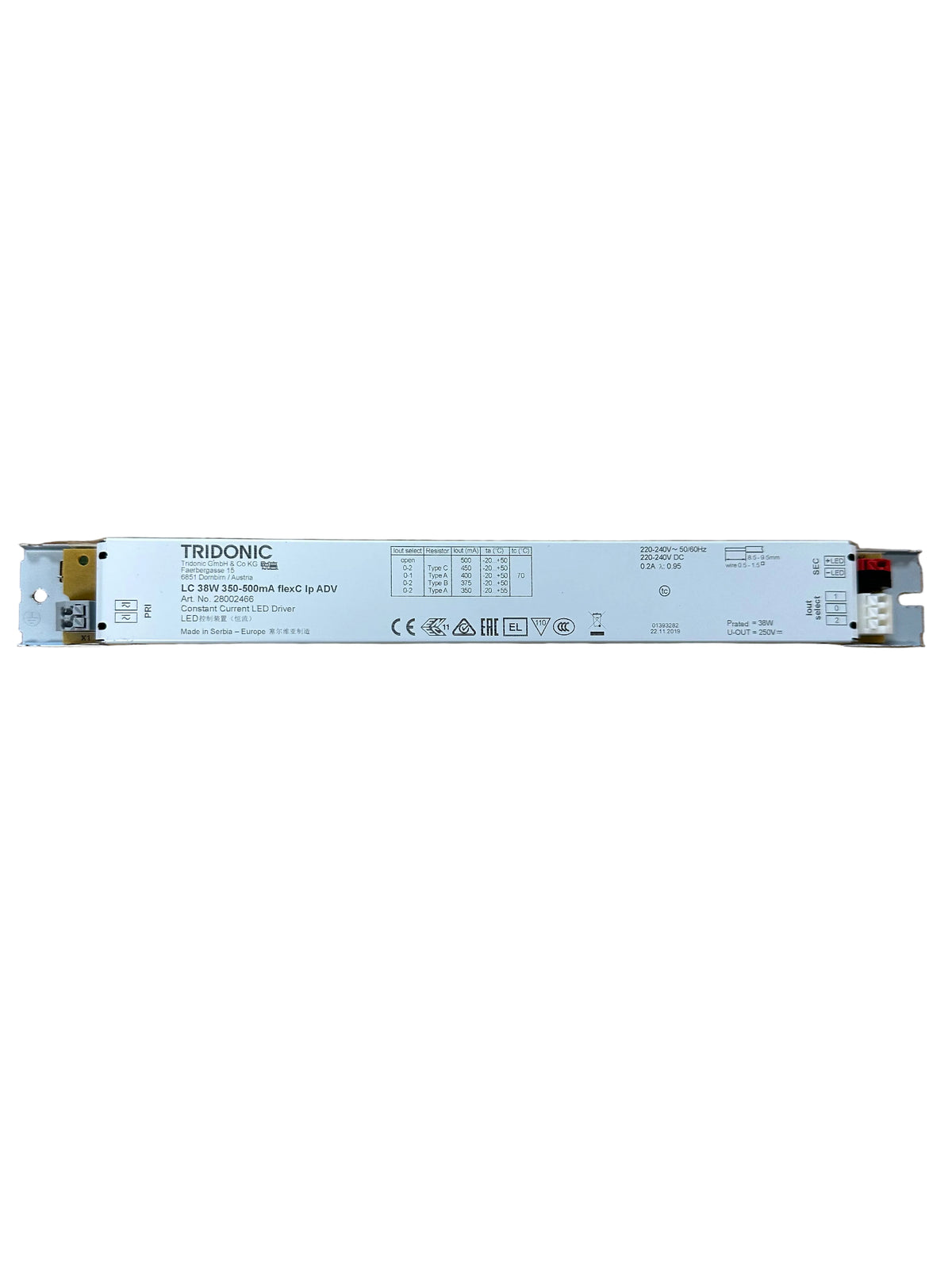 Tridonic 28002466 LC 38W 350-500mA flexC lp ADV - LED Retro