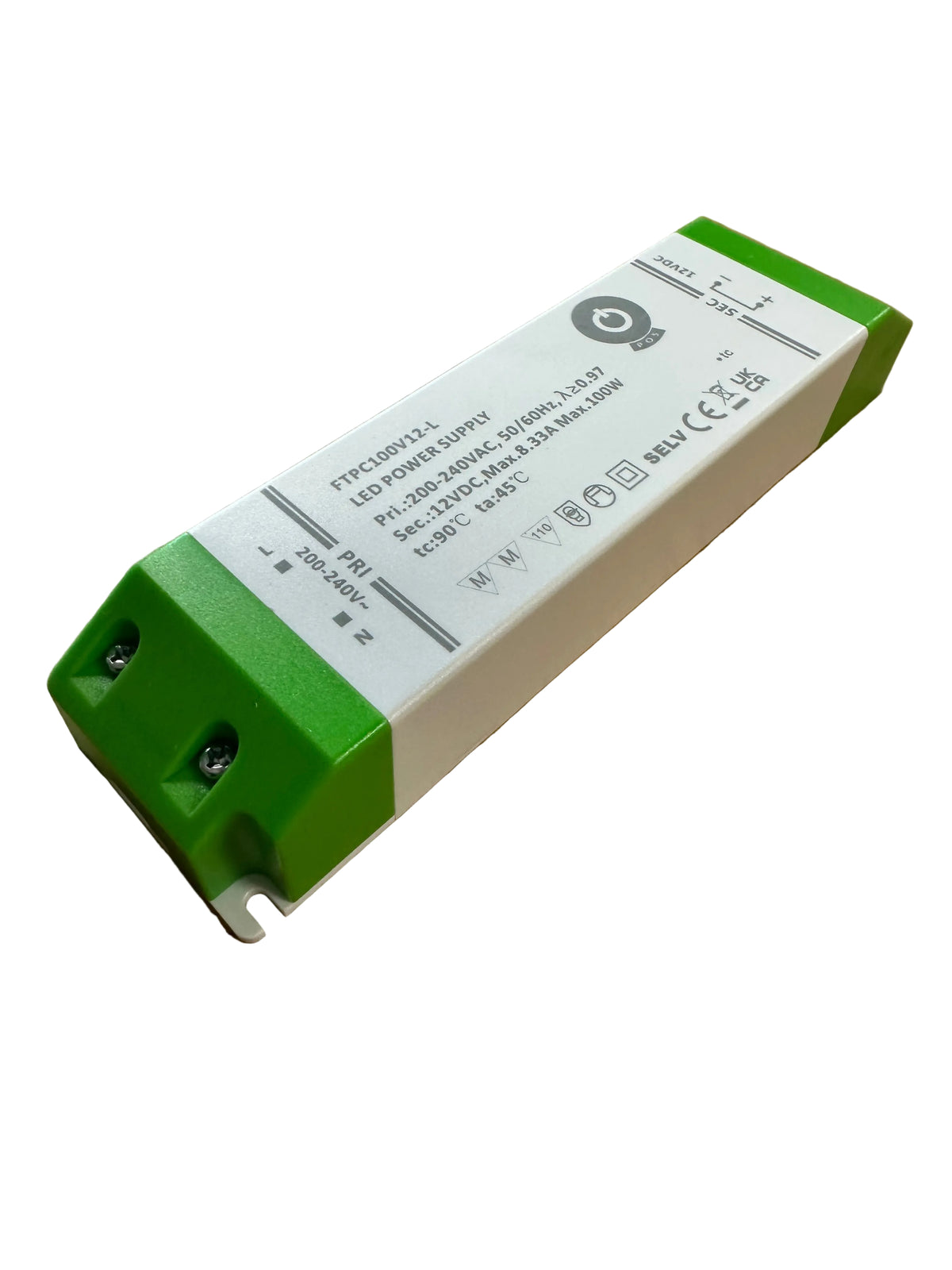 POS Power FTPC100V12-L 100W 12V/7.5A C.V LED Power Supply - LED Retro