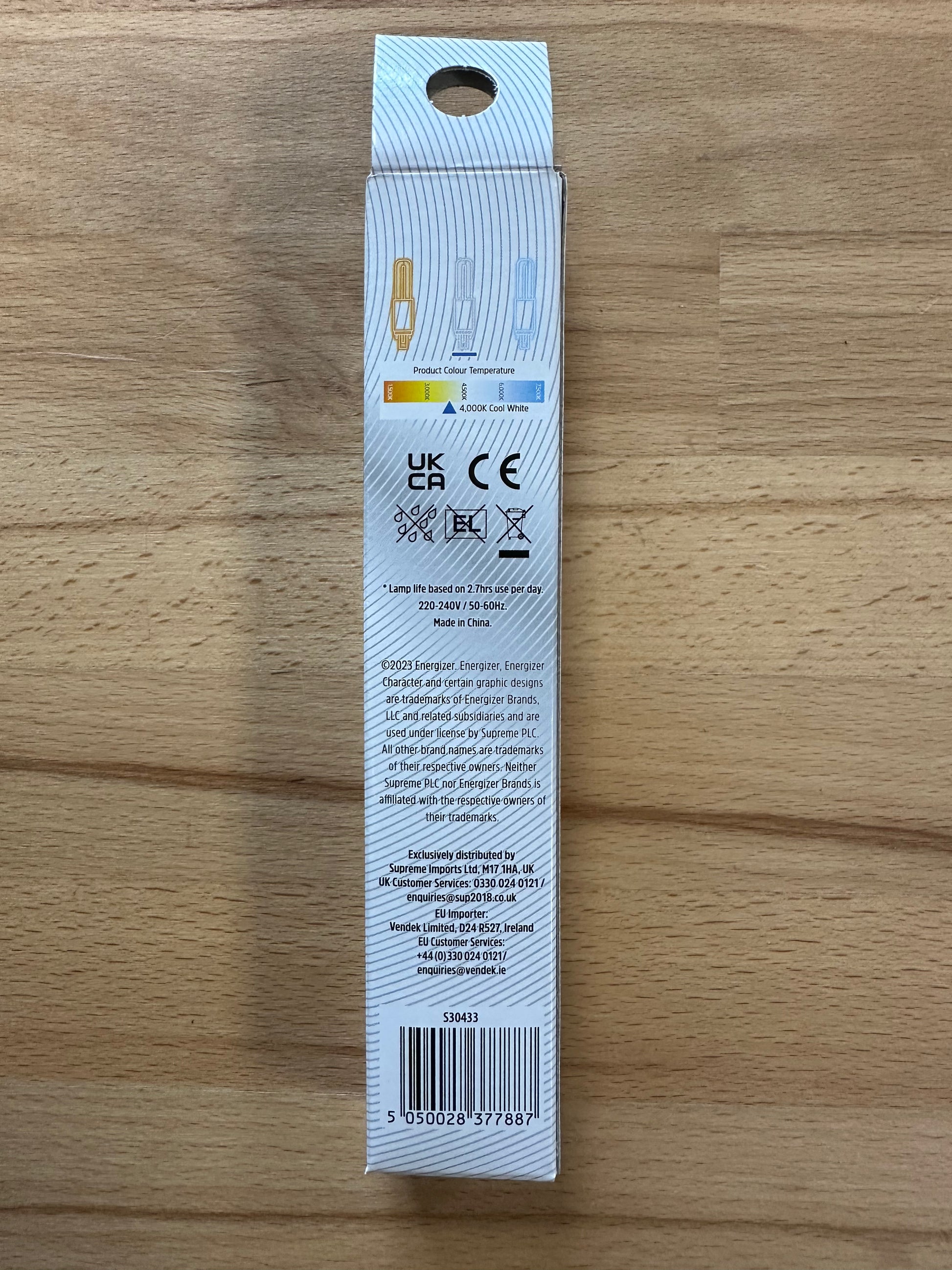 Energizer 4.5W=9W LED PLS G23 2Pin 580lm (Cool White) - S30433 - LED Retro