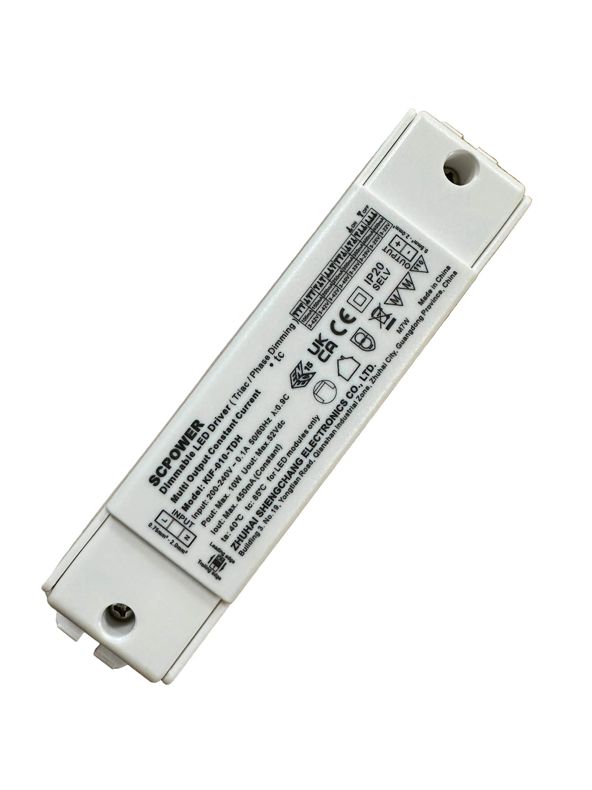 ECOPAC -SCPOWER - ELED-10P-C100/450T 10W 100-450mA (Dip-Switch)Triac Dimmable LED Driver - LED Retro