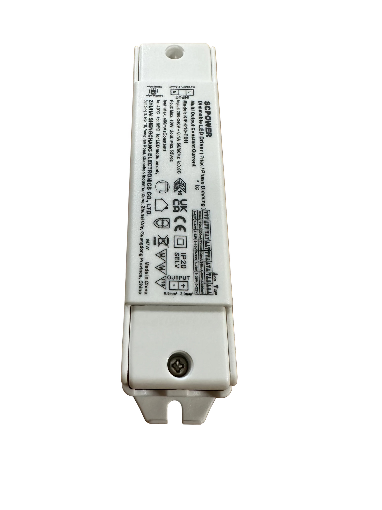 ECOPAC ELED-10P-C100/450T 10W 100-450mA (Dip-Switch)Triac Dimmable LED Driver