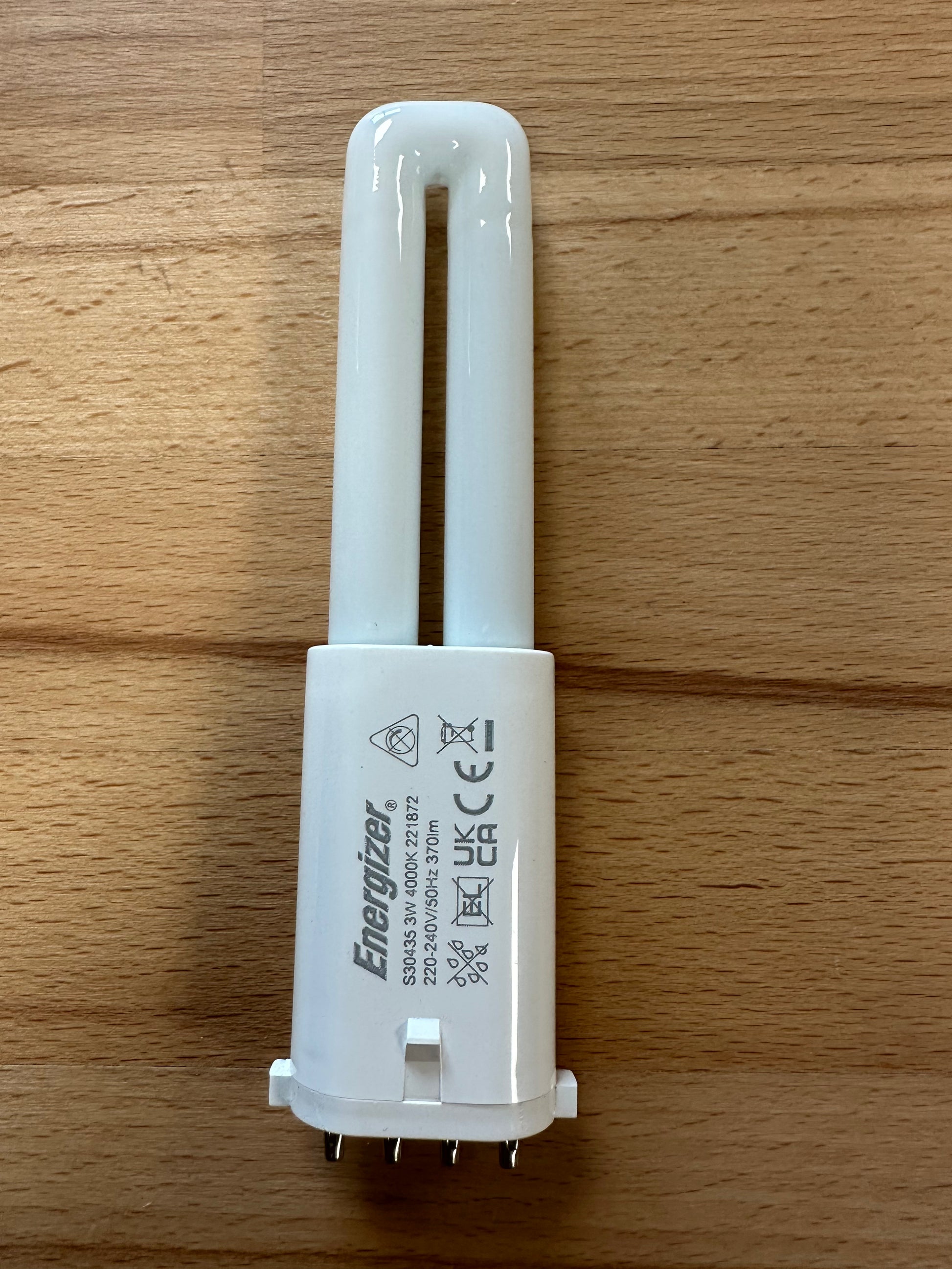 Energizer 3W=7W LED PLS 2G7 4Pin 370lm (Cool White) - S30435 - LED Retro