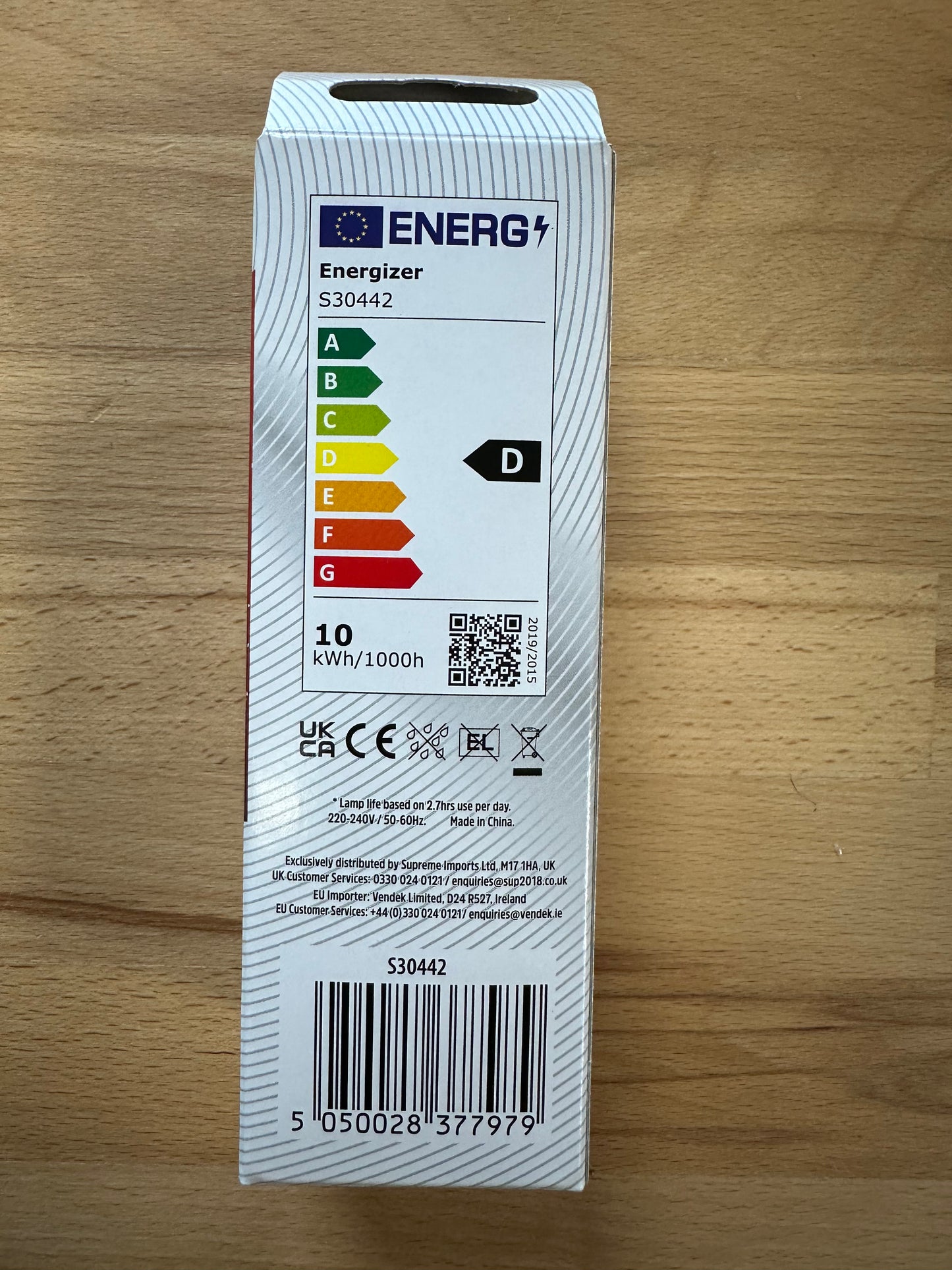 Energizer 10W=32W LED PLT (PL-T) GX24q-3 4Pin 1375lm 4000K (Cool White) - S30442 - LED Retro