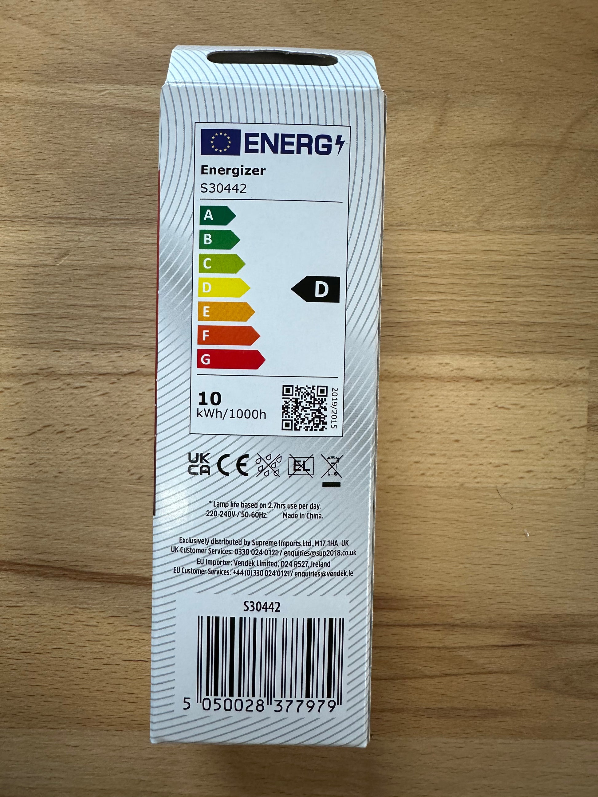Energizer 10W=32W LED PLT (PL-T) GX24q-3 4Pin 1375lm 4000K (Cool White) - S30442 - LED Retro