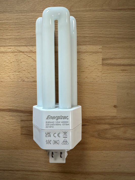 Energizer 10W=32W LED PLT (PL-T) GX24q-3 4Pin 1375lm 4000K (Cool White) - S30442 - LED Retro