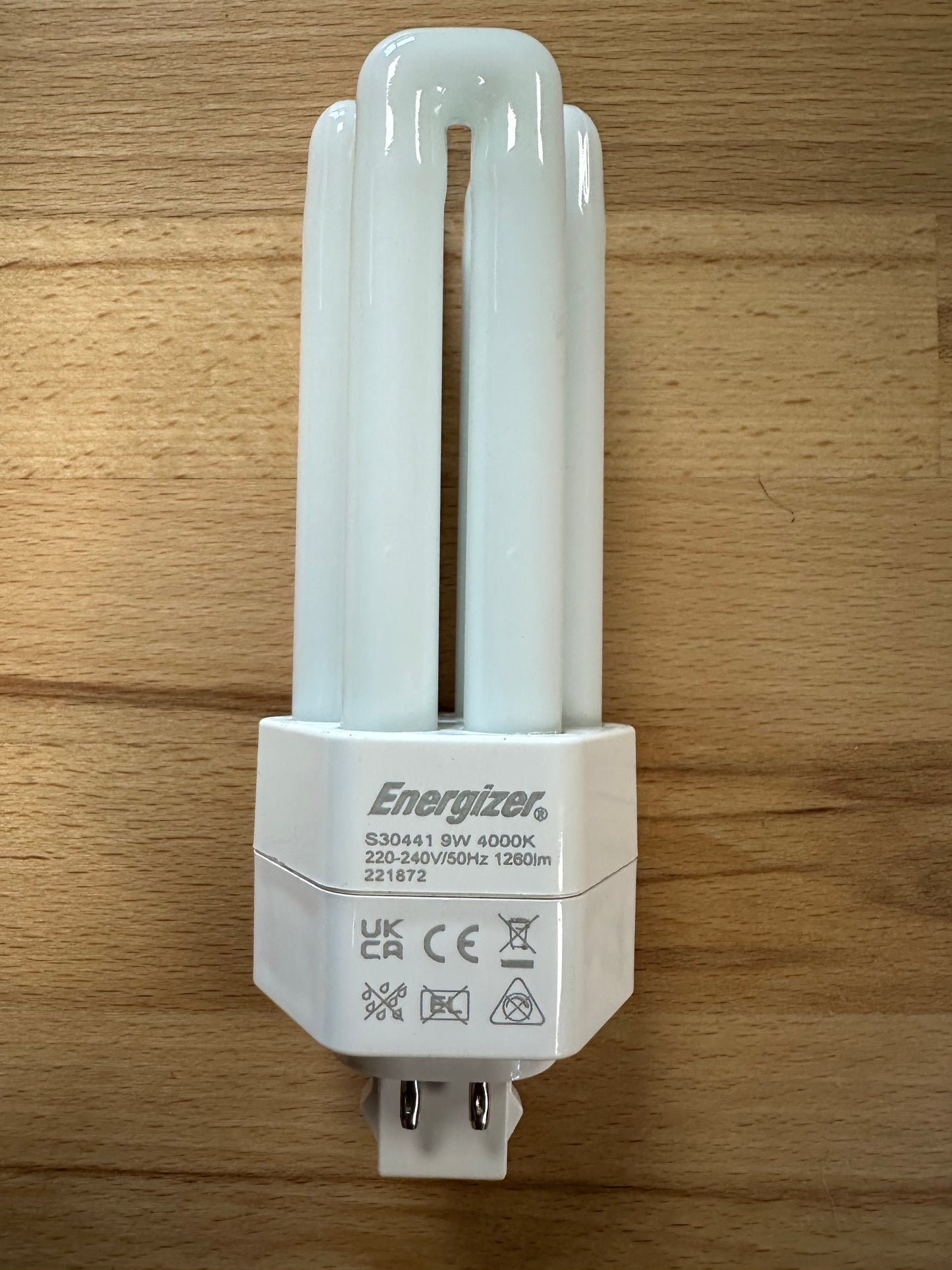 Energizer 9W=26W LED PLT (PL-T) G24q-3 4Pin 1260lm 4000K (Cool White) - S30441 - LED Retro