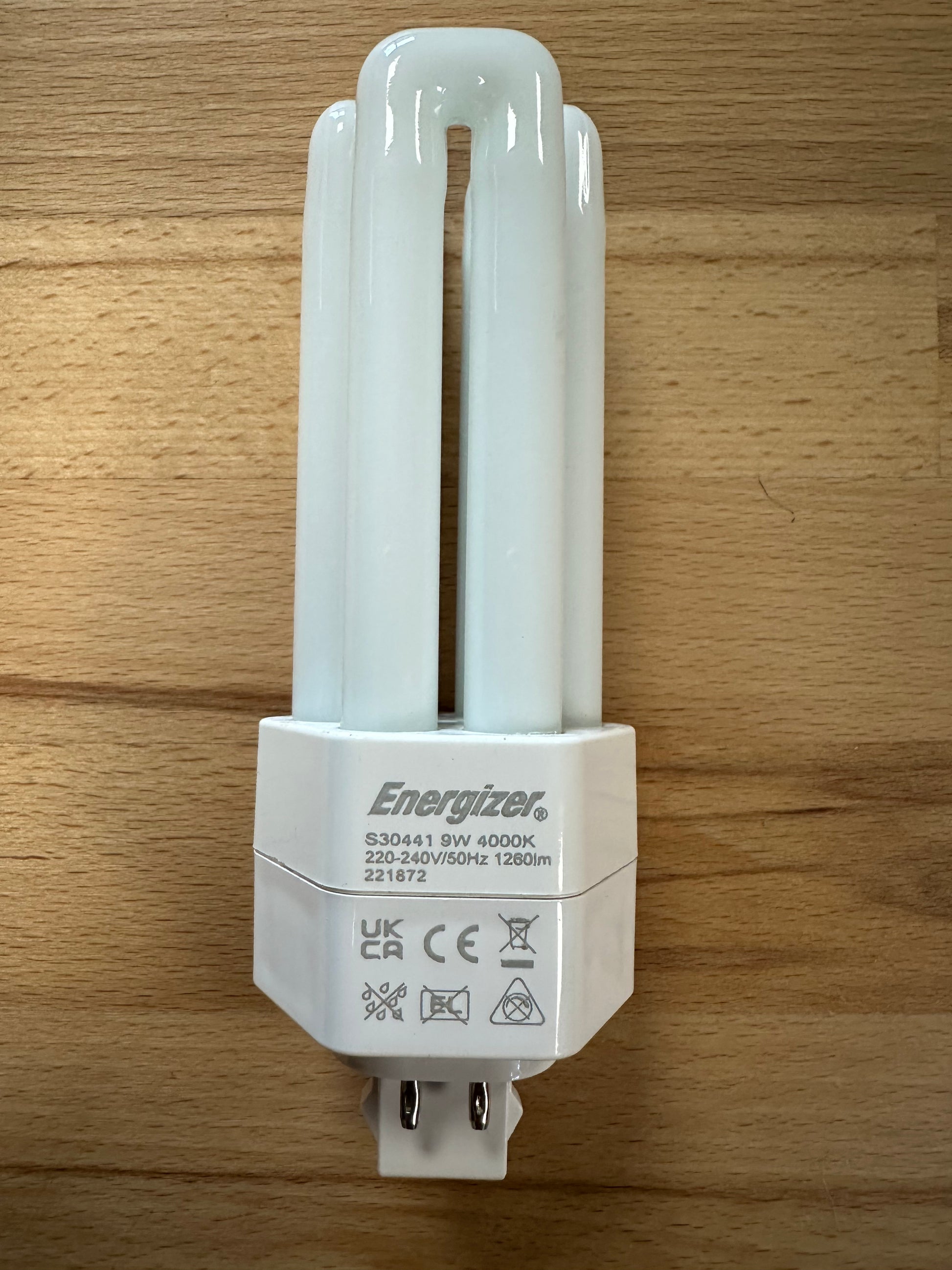 Energizer 9W=26W LED PLT (PL-T) G24q-3 4Pin 1260lm 4000K (Cool White) - S30441 - LED Retro