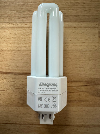 Energizer 9W=26W LED PLT (PL-T) G24q-3 4Pin 1260lm 4000K (Cool White) - S30441 - LED Retro
