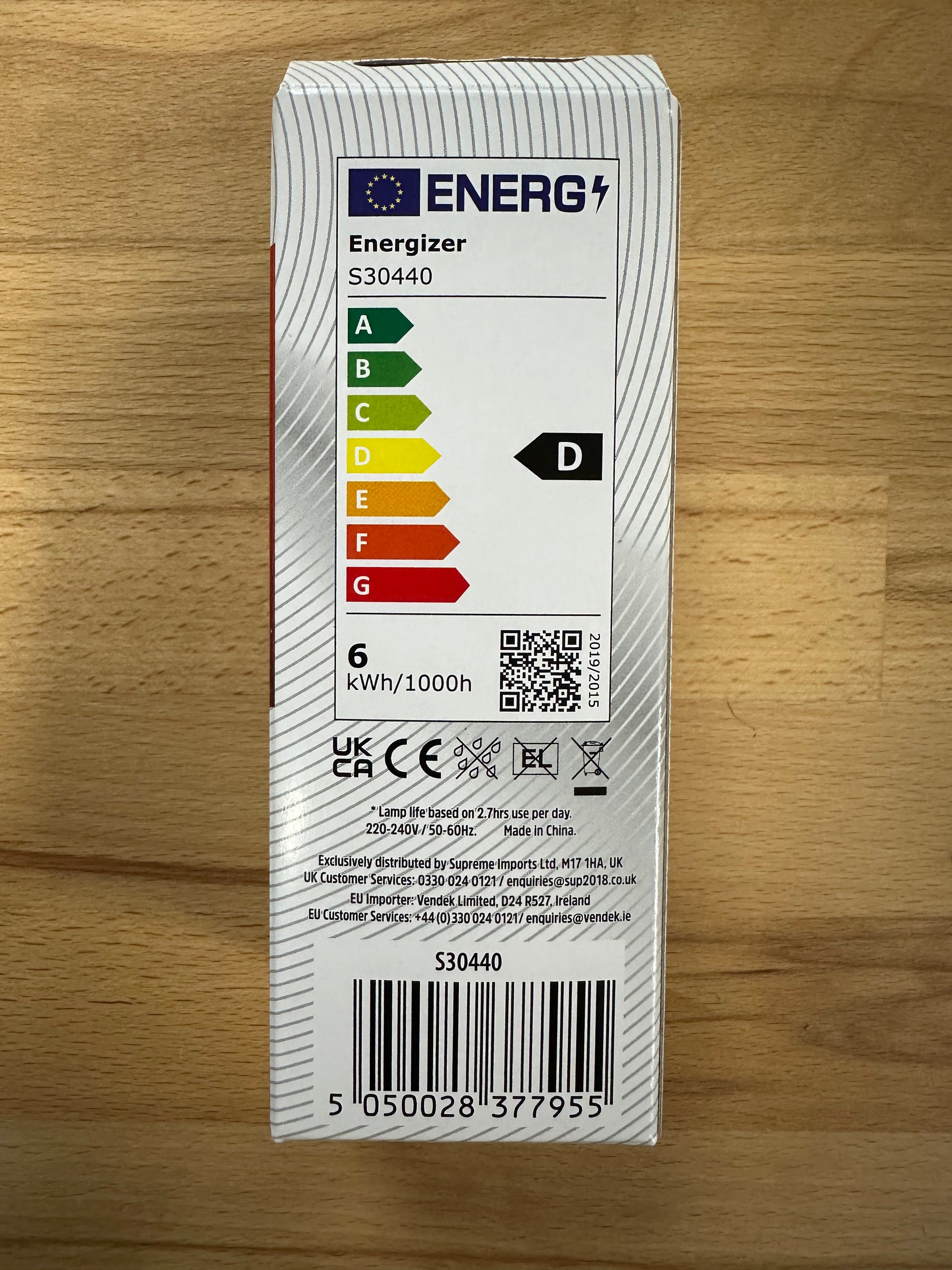 Energizer 6W=18W LED PLT (PL-T) G24q-2 4Pin 840lm 4000K (Cool White) - S30440 - LED Retro