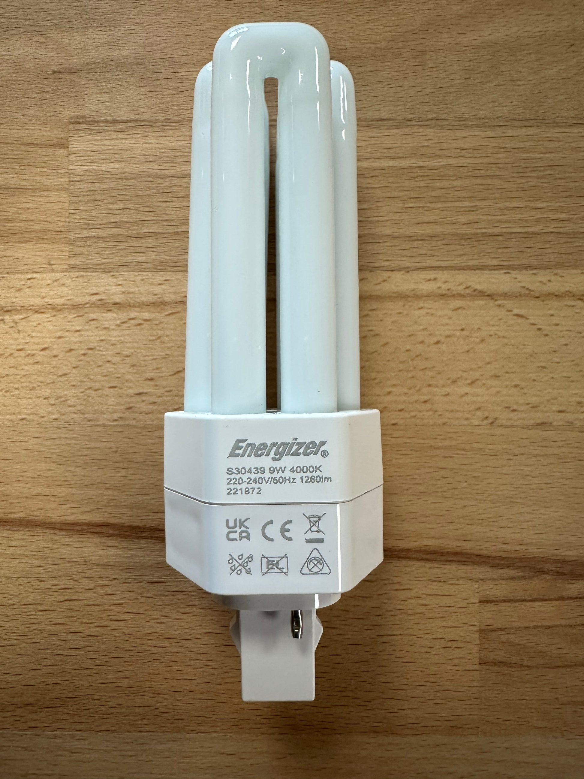 Energizer 9W=26W LED PLT (PL-T) G24d-3 2Pin 1260lm 4000K (Cool White) - S30439 - LED Retro