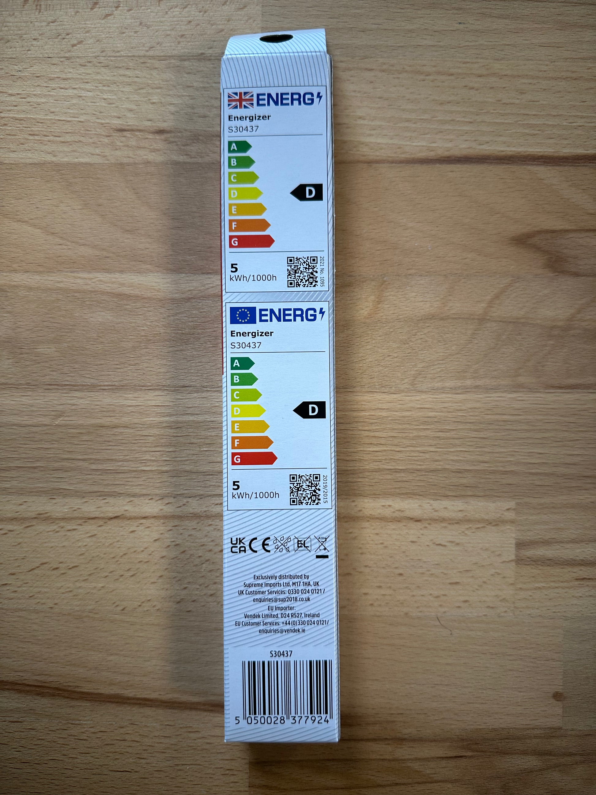 Energizer 5W=11W LED PLS 2G7 4Pin 700lm (Cool White) - S30437 - LED Retro