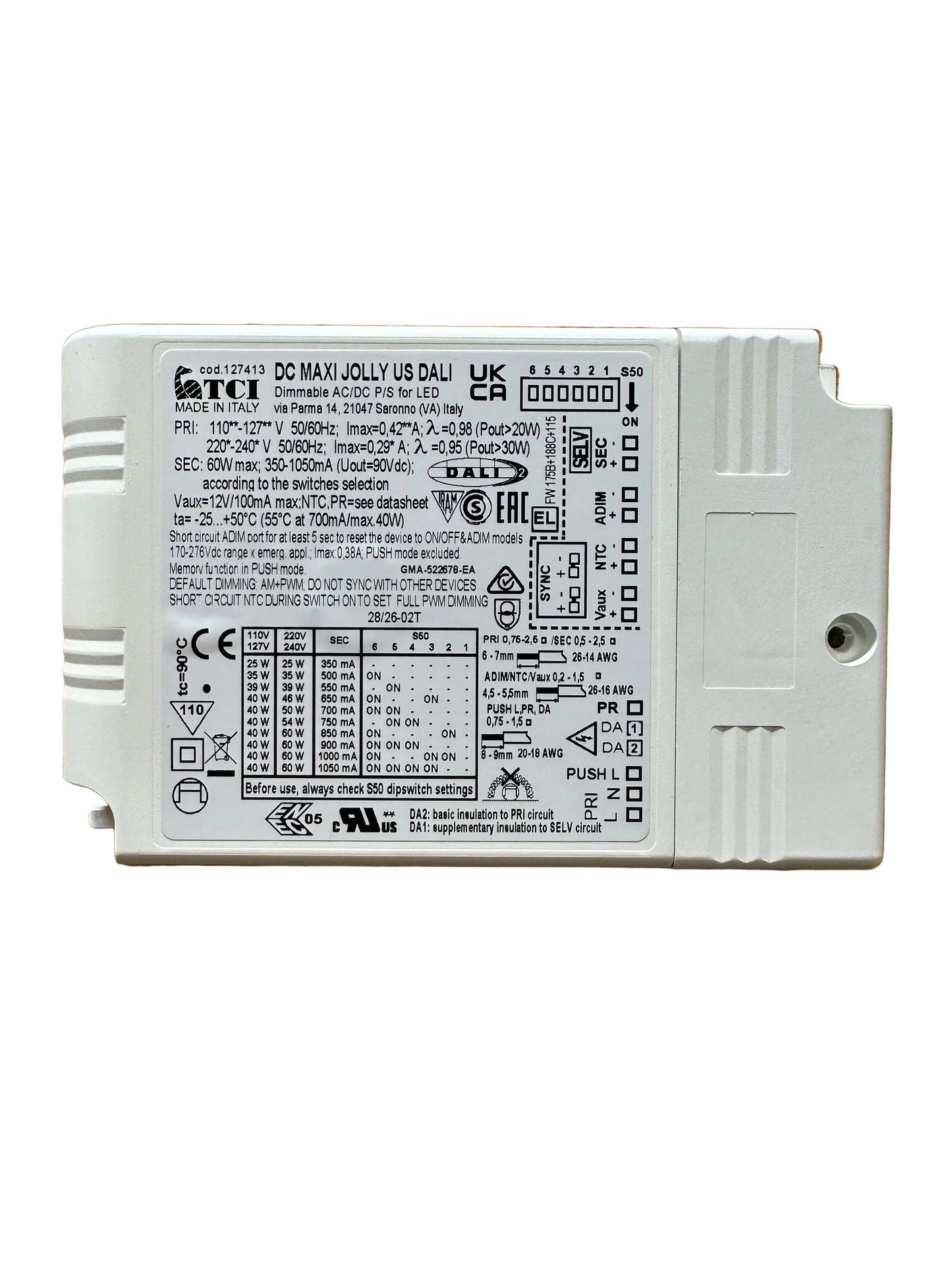 TCI 122413 127413 DC MAXI JOLLY DALI US - LED Retro