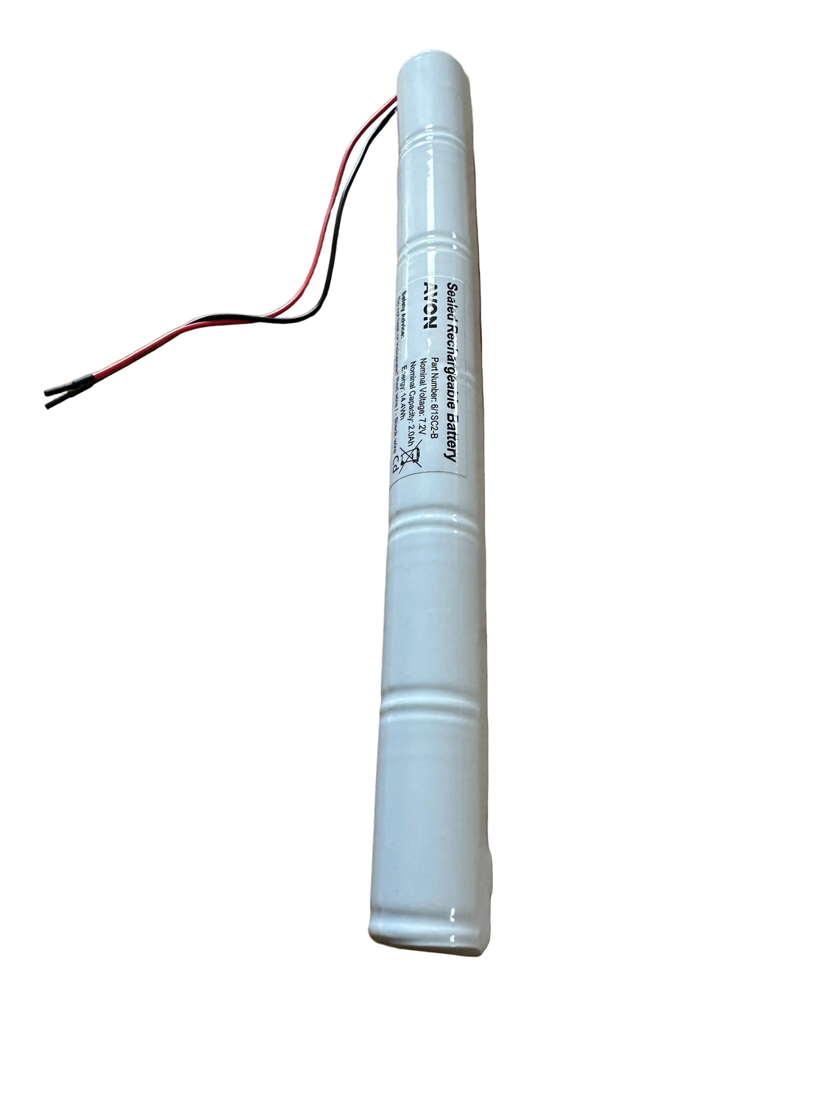 BST6-SC-7.2V-2AH-NICD 6 X Sub C Cell Battery Stick 7.2V 2AH Flying Leads - LED Retro