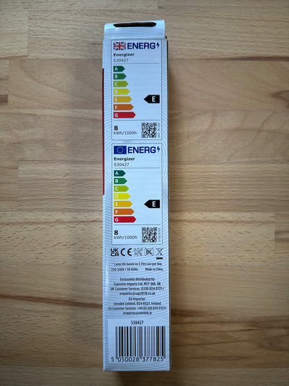 Energizer 8W=18W LED PLL 2G11 4Pin 1000lm 4000K (Cool White) - S30427 - LED Retro