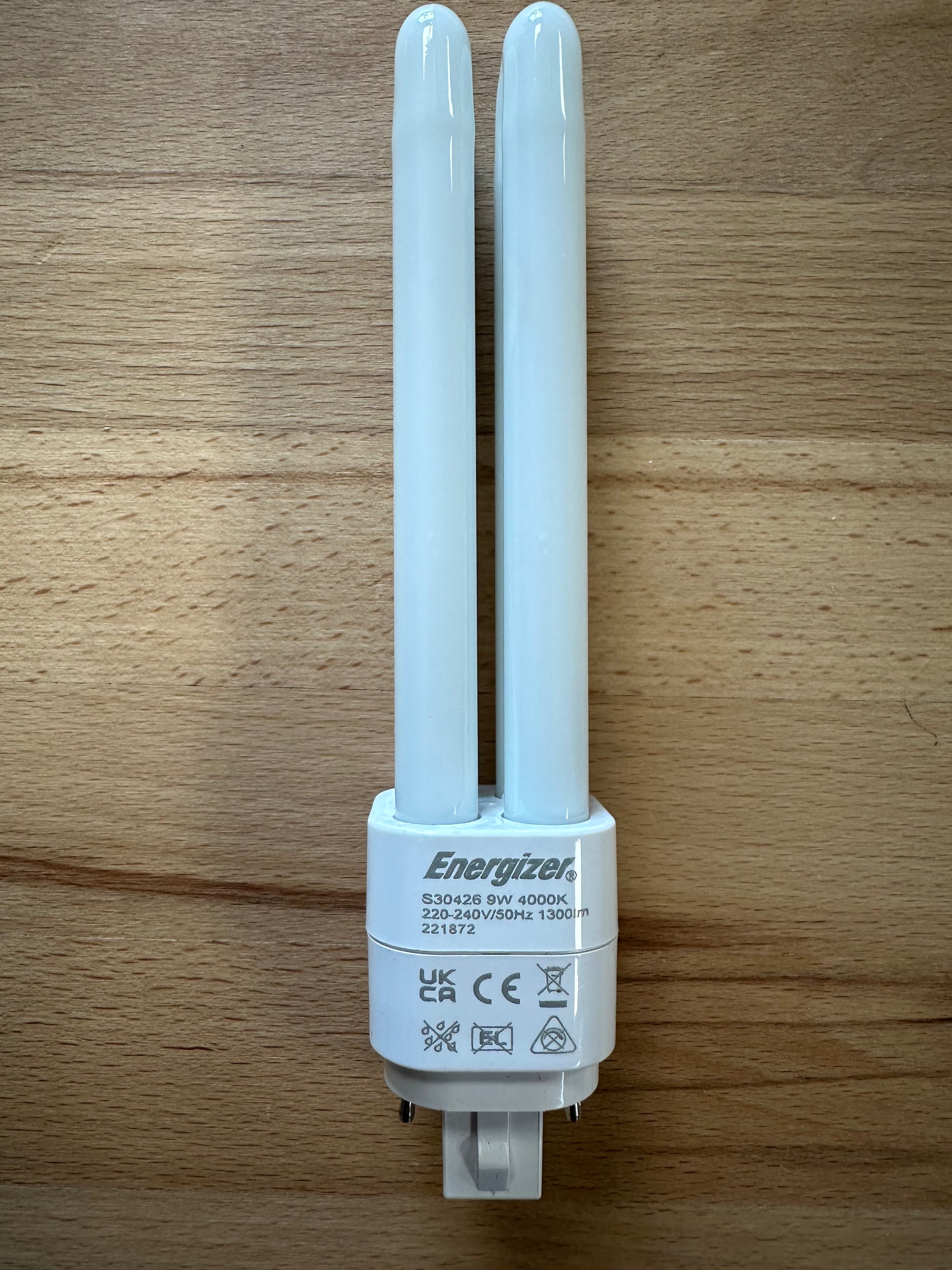 Energizer 9W=26W LED PLD (PL-C) G24Q 4Pin 1300lm 4000K (Cool White) - S30426 - LED Retro