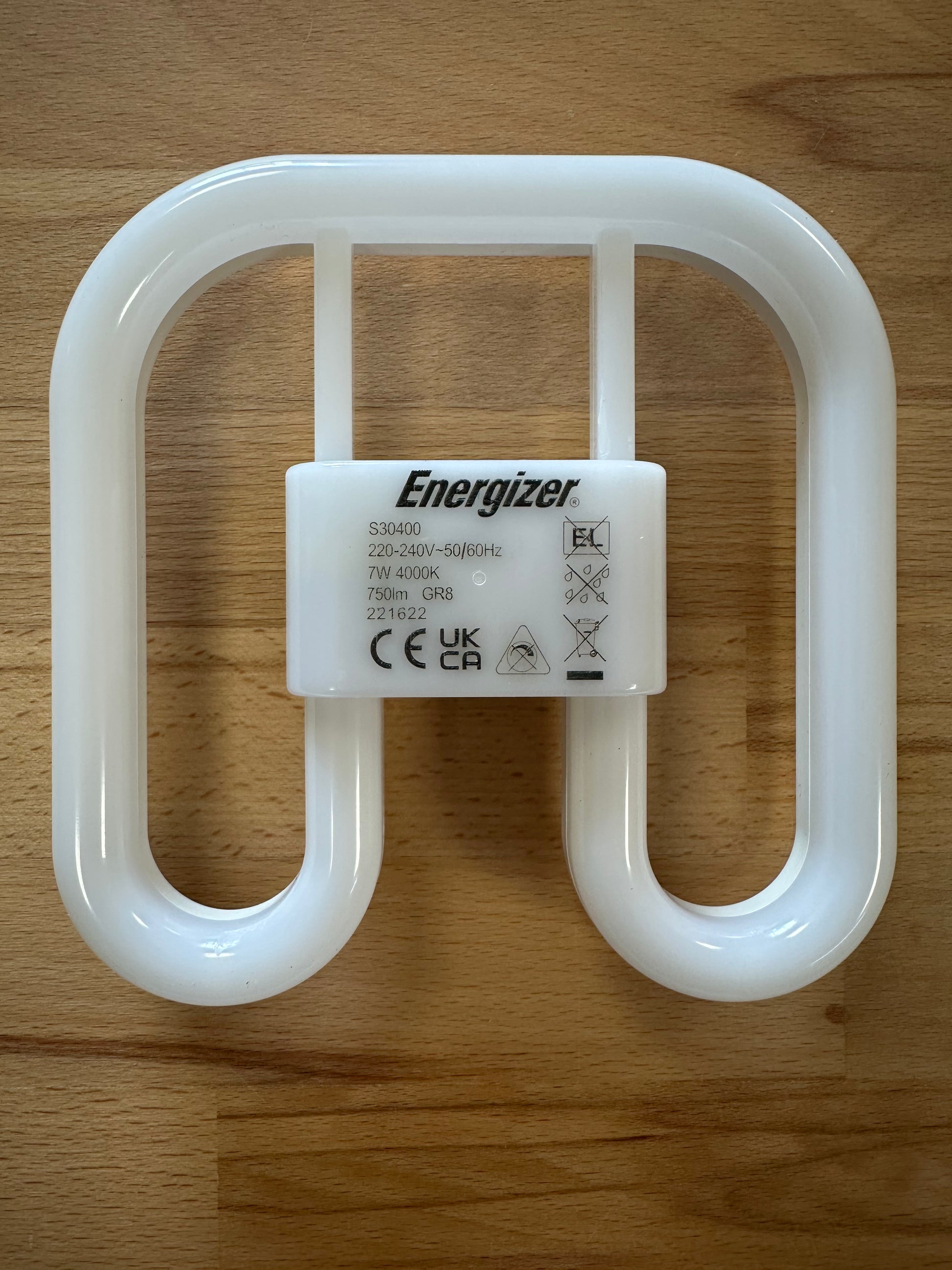 Energizer 7W=16W 2D LED GR8 2 Pin 750lm 4000K (Cool White) S30400 - LED Retro