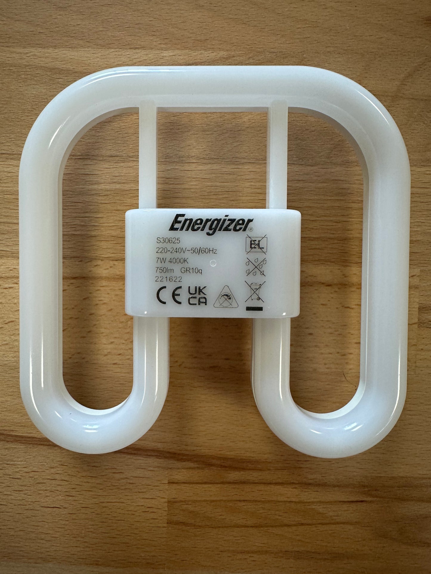 Energizer 7W=16W 2D LED GR10q 4 Pin 750lm 4000K (Cool White) S30625 - LED Retro