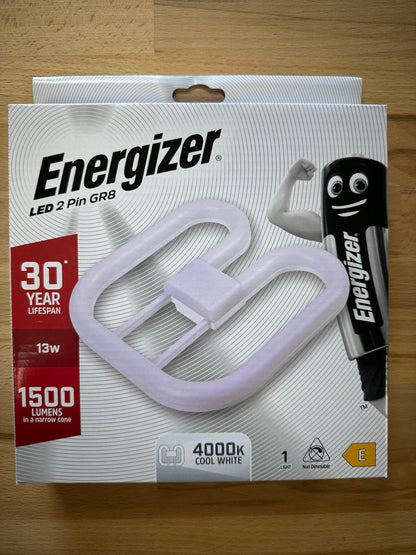 Energizer 13W=28W 2D LED GR8 2 Pin 1500lm 4000K (Cool White) - S30401 - LED Retro