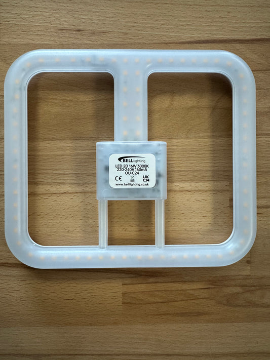 BELL Lighting 60456 16W 4 Pin 2D LED Replacement Lamp for 28W 3000K - LED Retro