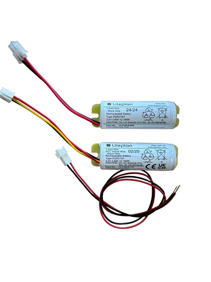 Liteplan 1/LP38/S/MS 3.2V 3.8Ah LiFePO4 Battery in a Stick Formation With Mounting Plate and Molex Socket - LED Retro