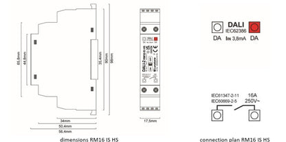 Lunatone DALI-2 RM16 I HS & IS HS - LED retro