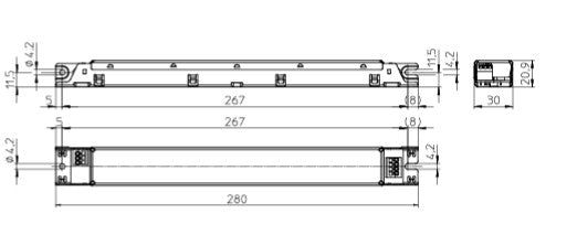 Vossloh Schwabe ECXe400.255 - 186587 - 10-40W 100-400mA Linear LED Driver - LED Retro