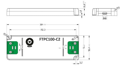 POS Power FTPC100V24-C2 100W 24V/4.17A LED Power Supply - LED Retro