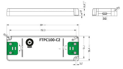 POS Power FTPC100V24-C2 100W 24V/4.17A LED Power Supply - LED Retro