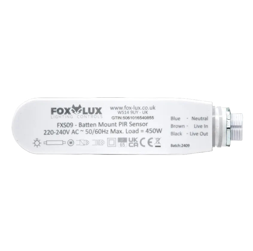 FOXLUX FXS09 Batten Mount PIR Sensor - LED Retro