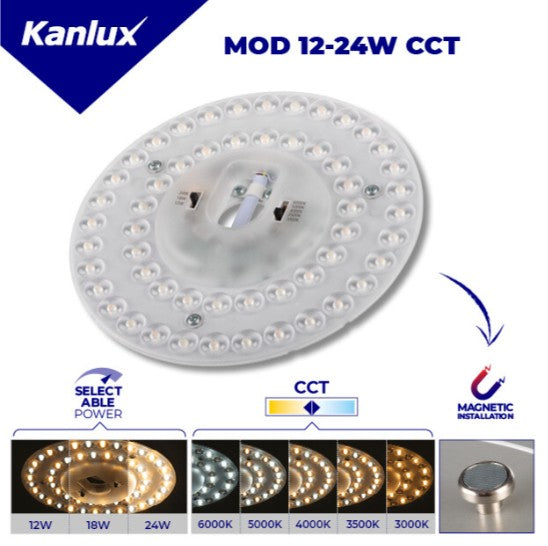 16-28-38W 2D Retrofit LED Quick Fix MOD Light Source 12-18-24W CCT - Kanlux 29304 - LED Retro