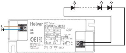 Helvar LC16MINI-CC-700-SR - 5913005 - LED Retro
