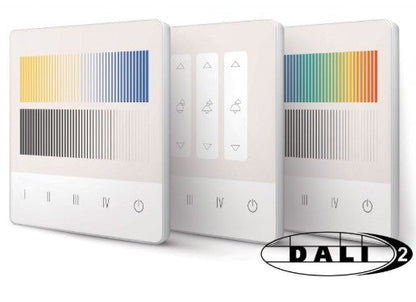 Lunatone DALI-2 Touchpanel 03 - Various Layouts - LED retro