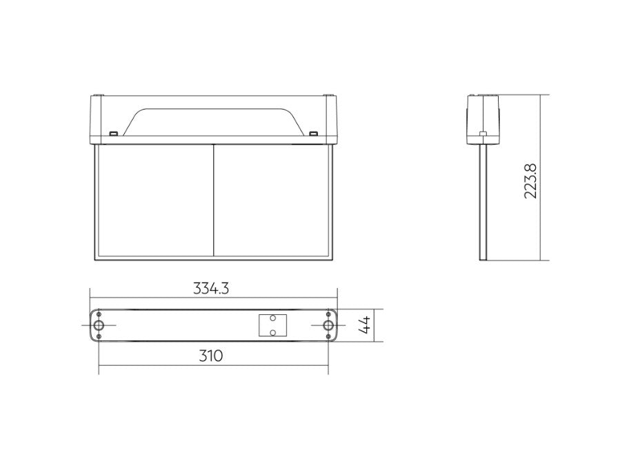 Tridonic 89801283 EM R2A Exit Sign PRO 231 30m - ELTridonic 89801283 EM R2A Exit Sign PRO 231 30m - LED Retro